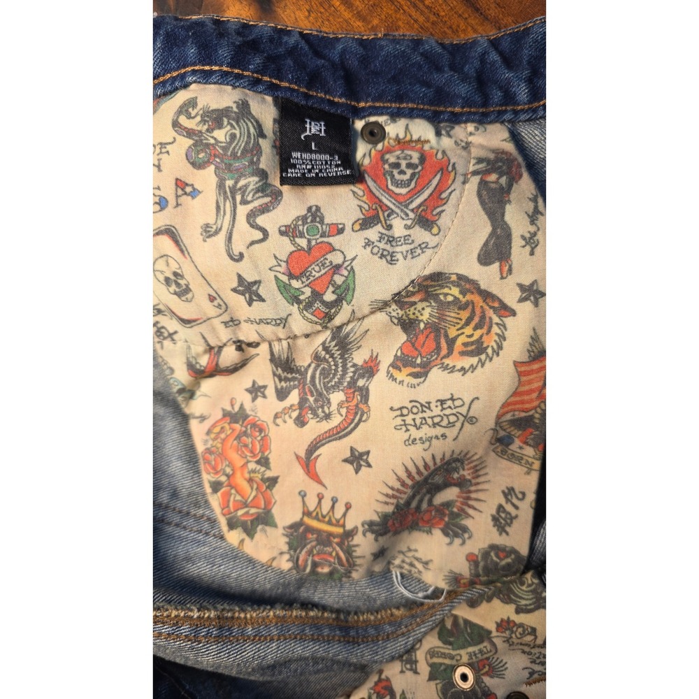 Ed Hardy Tiger Graphic Y2K Streetwear Festival Fashiongram - Picture 5 of 8